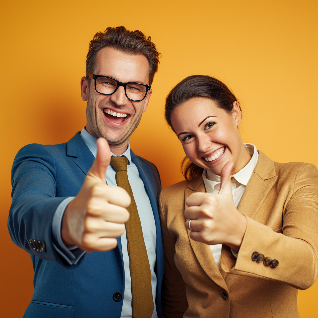 Homme et femme altruistes discutant dans un bureau